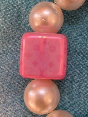 Beaded bracelet. Look close at bead. Unbranded. Iridescent. Check pics.